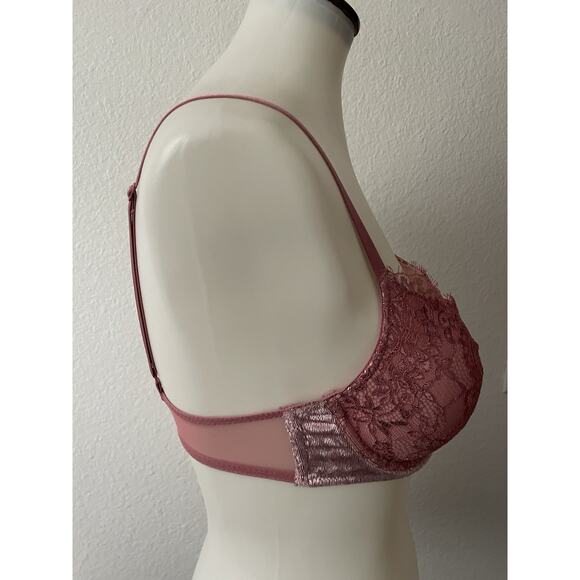 Victoria's Secret Bra Lingerie Push Up Lace Eyelash Velvet - Picture 5 of 11